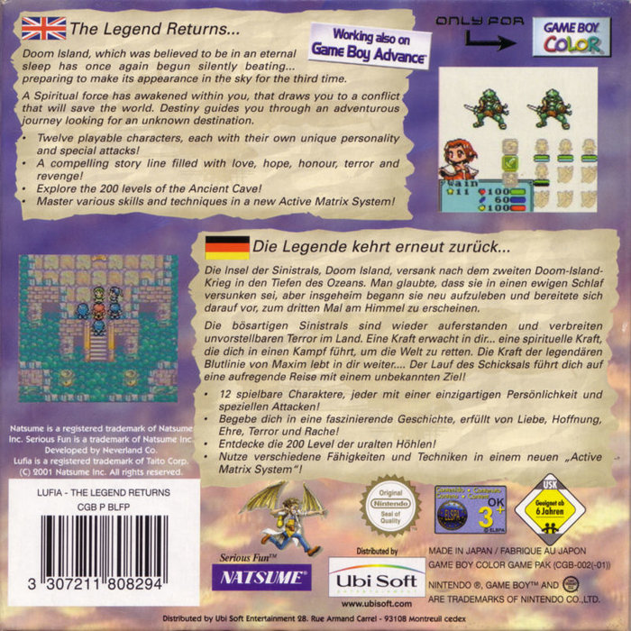 Lufia : The Legend Returns - Dos