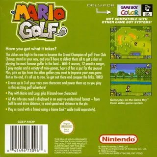 Mario Golf - Dos