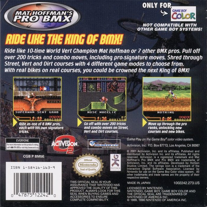 Mat Hoffman's Pro BMX - Dos