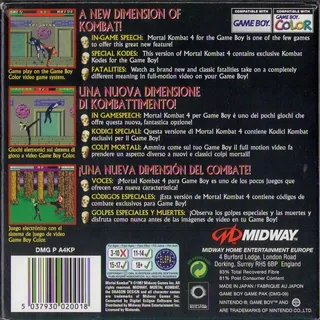 Mortal Kombat 4 dos