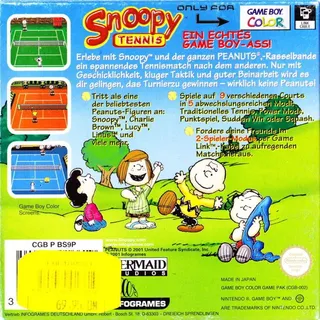 Snoopy Tennis - Dos
