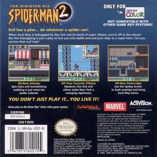Spider-Man 2 : The Sinister Six - Dos