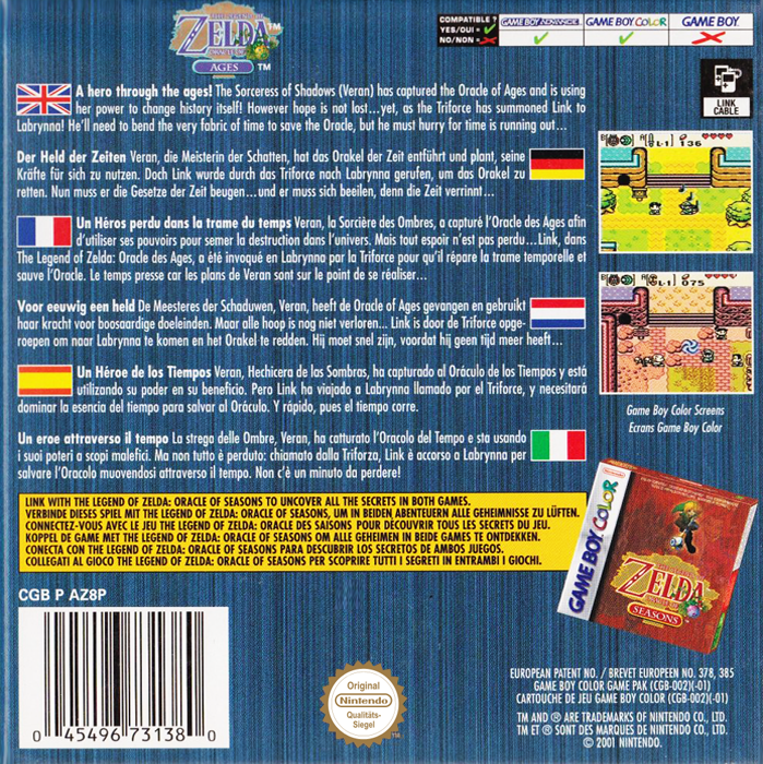 The Legend of Zelda : Oracle of Ages - Dos
