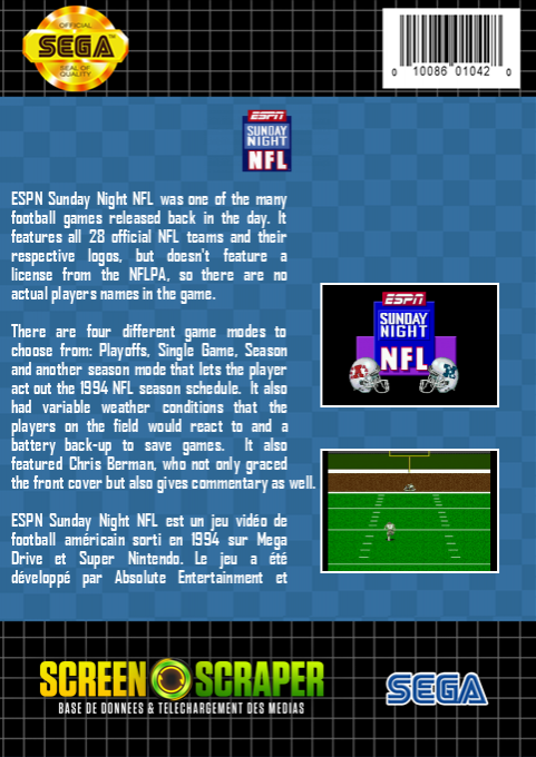 ESPN Sunday Night NFL - Dos