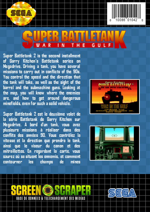 Garry Kitchen's Super Battletank : War in the Gulf - Dos