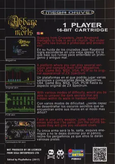 L'Abbaye des Morts - Dos