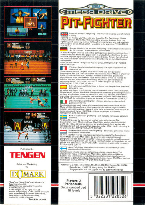 Pit-Fighter - Dos