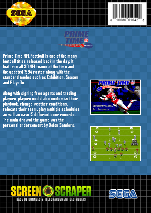 Prime Time NFL Starring Deion Sanders - Dos