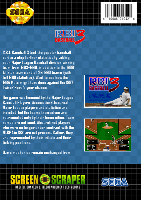 R.B.I. Baseball '93 - Dos