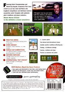 Shane Warne Cricket - Dos