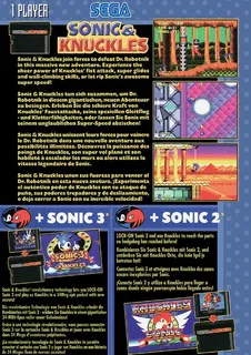 Sonic & Knuckles + Sonic The Hedgehog 2 dos
