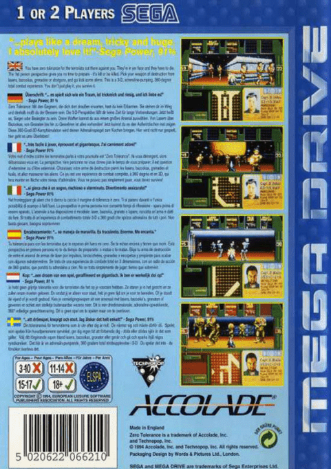 Zero Tolerance - Dos