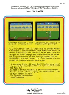 Super Pro Decathlon - Dos