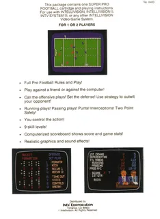Super Pro Football - Dos