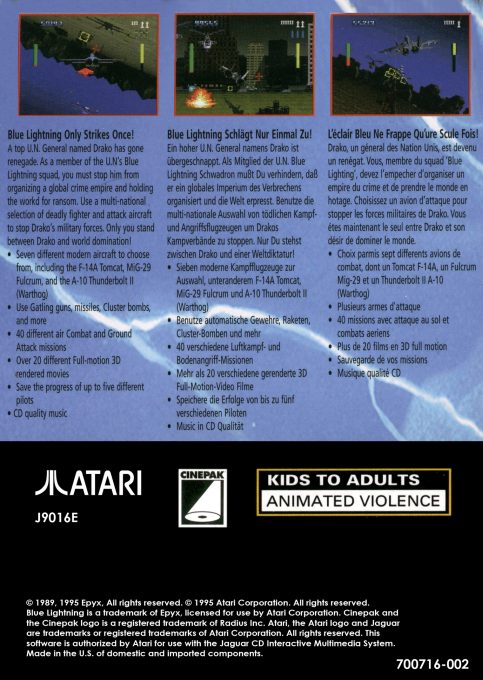 Blue Lightning - Dos