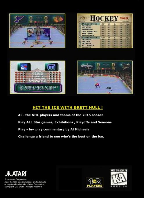 Brett Hull NHL Hockey - Dos