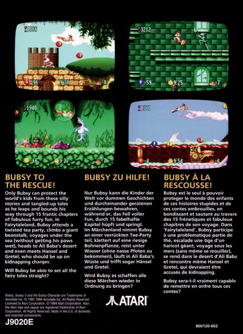 Bubsy in Fractured Furry Tales - Dos