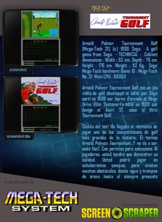 Arnold Palmer Tournament Golf (mega-tech) - Dos