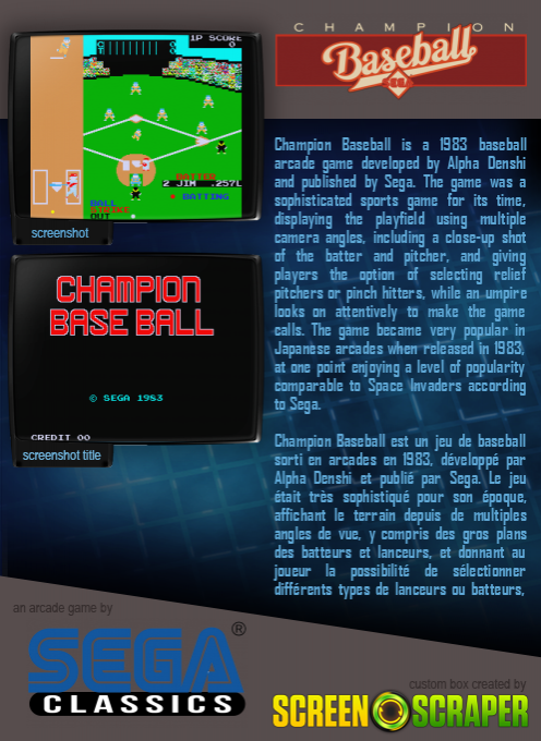 Champion Base Ball - Dos