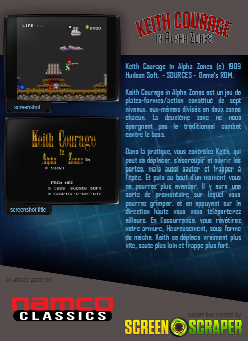 Keith Courage In Alpha Zones - Dos