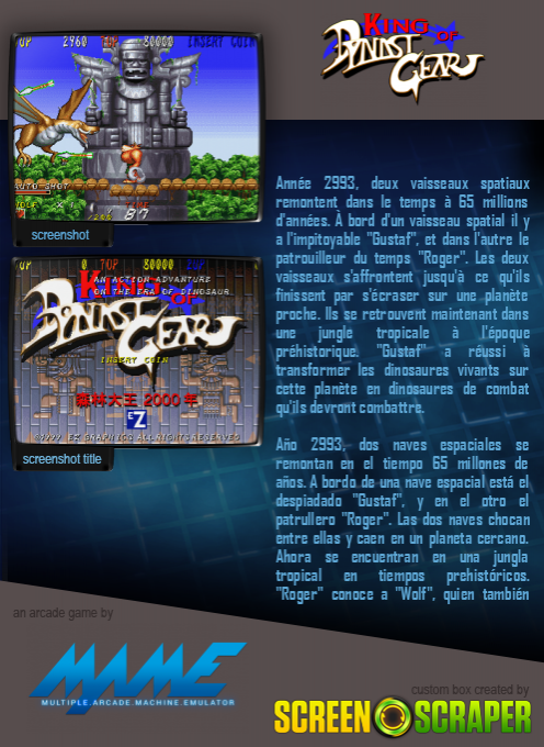 King Of Dynast Gear - Dos