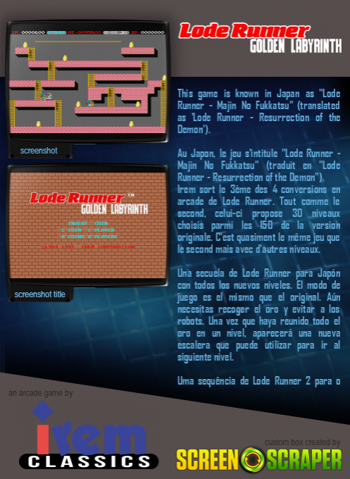 Lode Runner 3 - The Golden Labyrinth dos