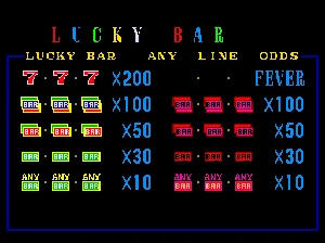Lucky Bar (W-4 with MC68705 MCU)