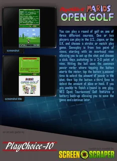 Mario's Open Golf (playchoice-10) - Dos