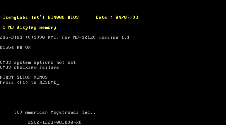 Biostar MB-1212C (IBM PC/AT Clone Motherboard)