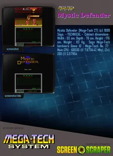 Mystic Defender (mega-tech) - Dos
