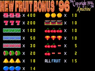 New Fruit Bonus '96 (v3.1, A PCB, set 1)