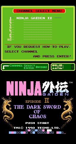 Ninja Gaiden Episode 2 - The Dark Sword Of Chaos (playchoice-10)