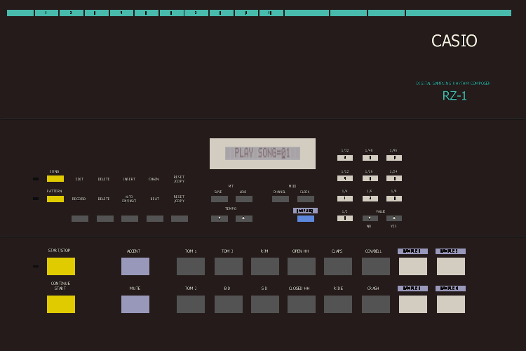 Casio RZ-1 (Boite a Rythmes Echantillonneuse)