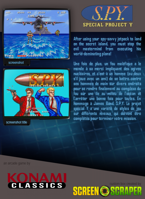 S.P.Y. - Special Project Y dos