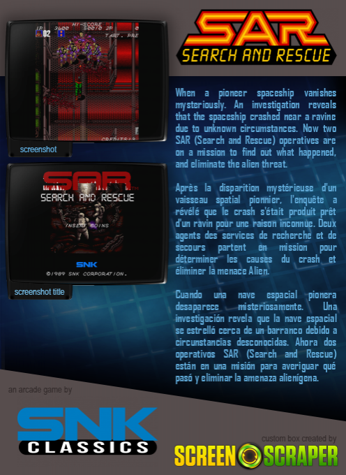 SAR: Search And Rescue dos