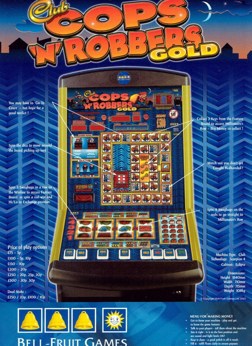 Cops 'n' Robbers Gold Club (Bellfruit) (Scorpion 4) (set 1)