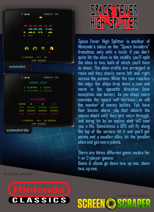 Space Fever High Splitter dos