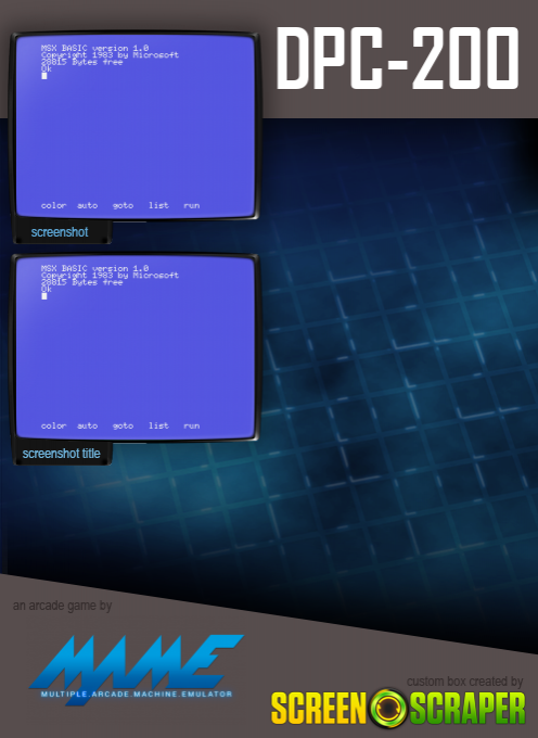 DPC-200 (MSX1, Argentina, Spanish keyboard) - Dos