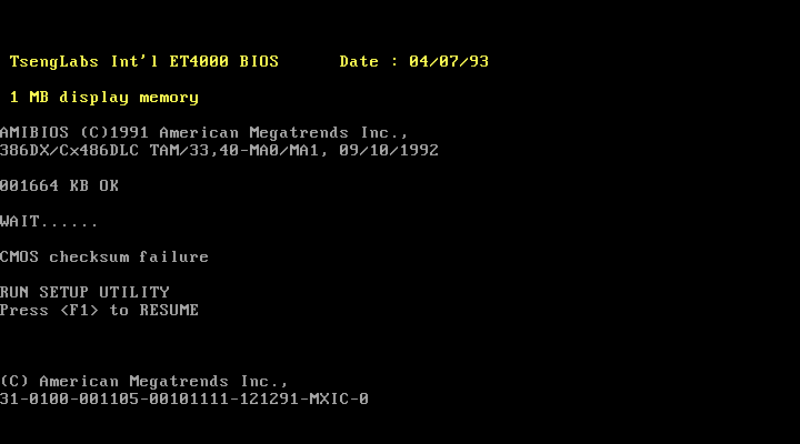 AUVA TAM/33/40 (Carte-mere Clone IBM PC/AT)
