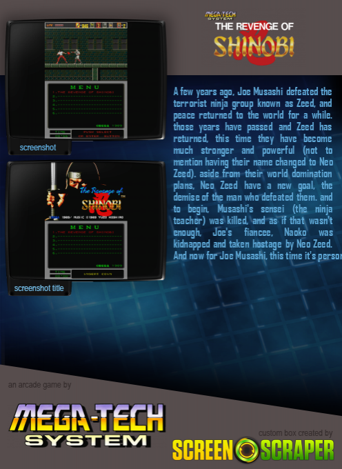 The Revenge of Shinobi (mega-tech) dos