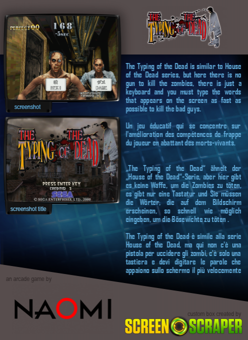 The Typing Of The Dead dos