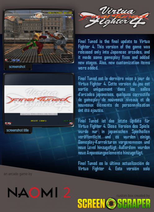 Virtua Fighter 4 Final Tuned dos