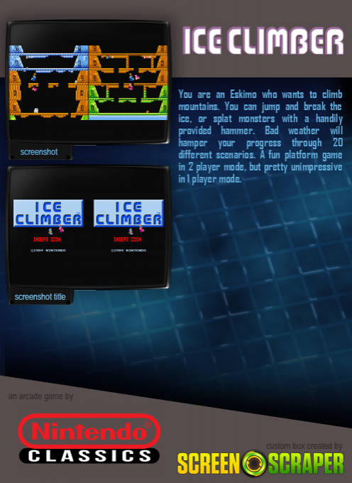 Vs. Ice Climber Dual dos