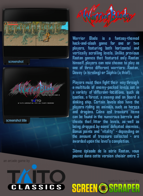 Warrior Blade - Rastan Saga dos