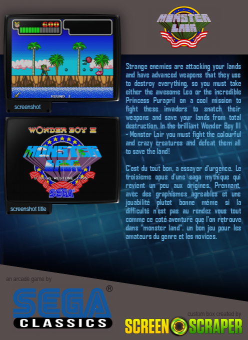 Wonder Boy 3 - Monster Lair dos