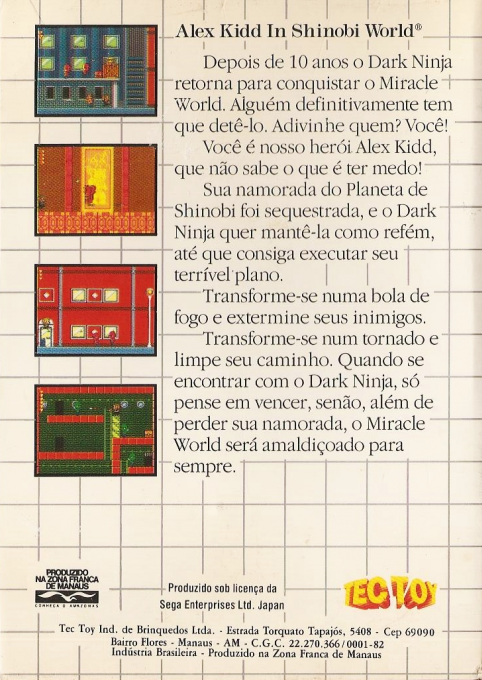Alex Kidd in Shinobi World - Dos