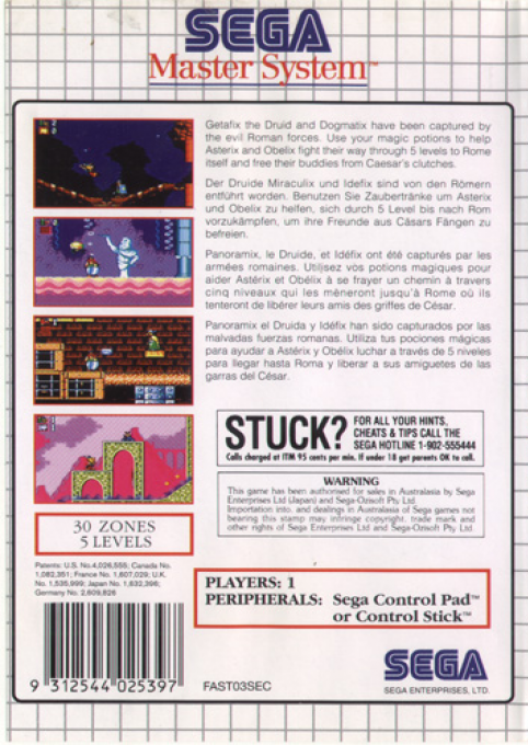 Astérix And The Great Rescue - Dos