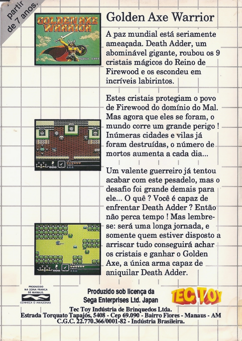 Golden Axe Warrior - Dos