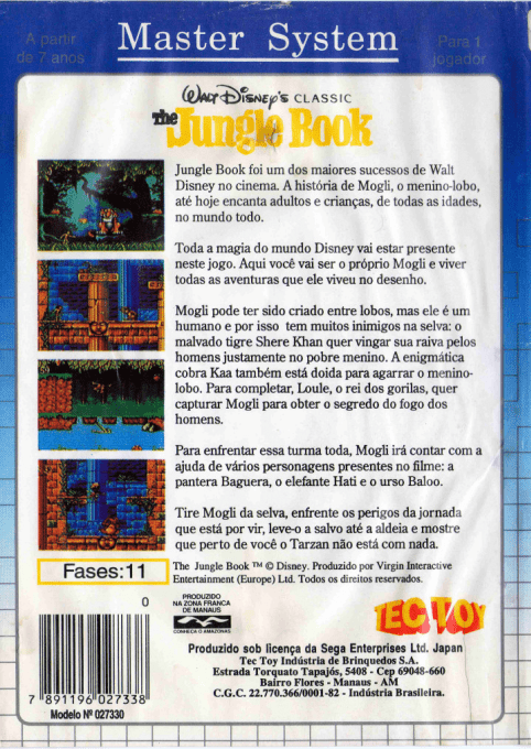 Le Livre de la Jungle - Dos