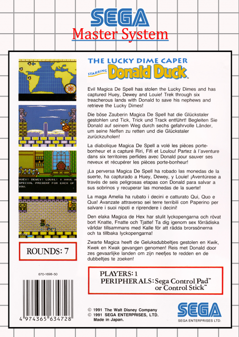 The Lucky Dime Caper Starring Donald Duck - Dos